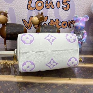 LV M46875 Louis Vuitton Speedy Bandouliere  20 Handbag Latte White / Bubble Tea Mauve - Default Title - View 4