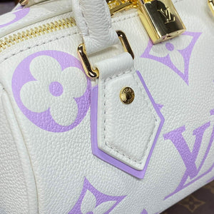 LV M46875 Louis Vuitton Speedy Bandouliere  20 Handbag Latte White / Bubble Tea Mauve - Default Title - View 5