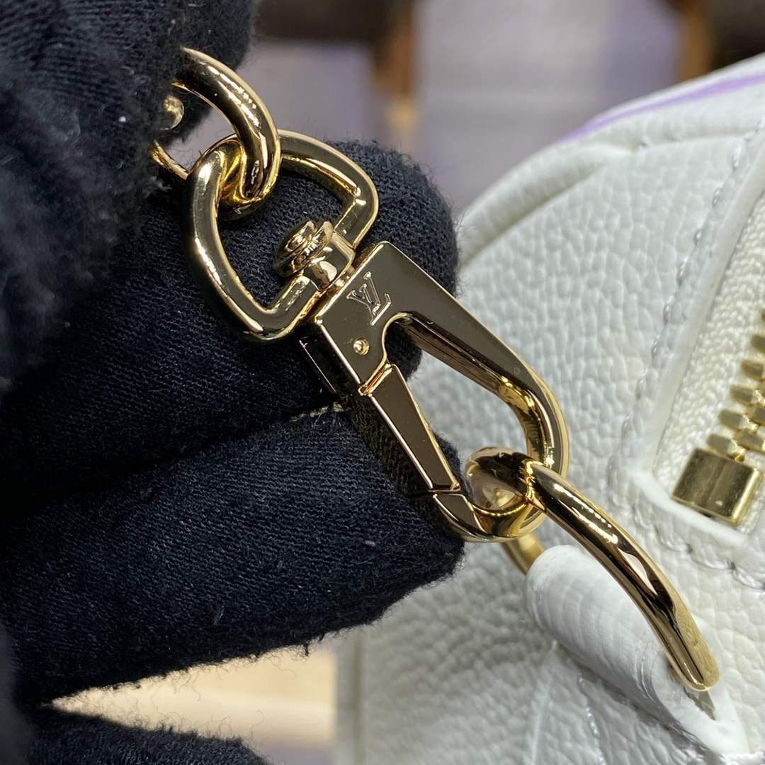 LV M46875 Louis Vuitton Speedy Bandouliere  20 Handbag Latte White / Bubble Tea Mauve - Default Title - View 7