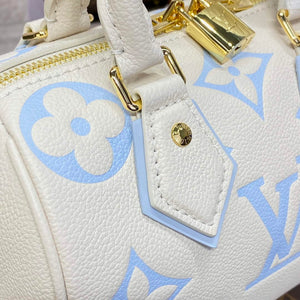 LV M46883 Louis Vuitton Speedy Bandouliere  20 Handbag Latte/Candy Blue - Default Title - View 5