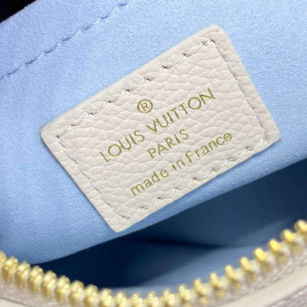 LV M46883 Louis Vuitton Speedy Bandouliere  20 Handbag Latte/Candy Blue