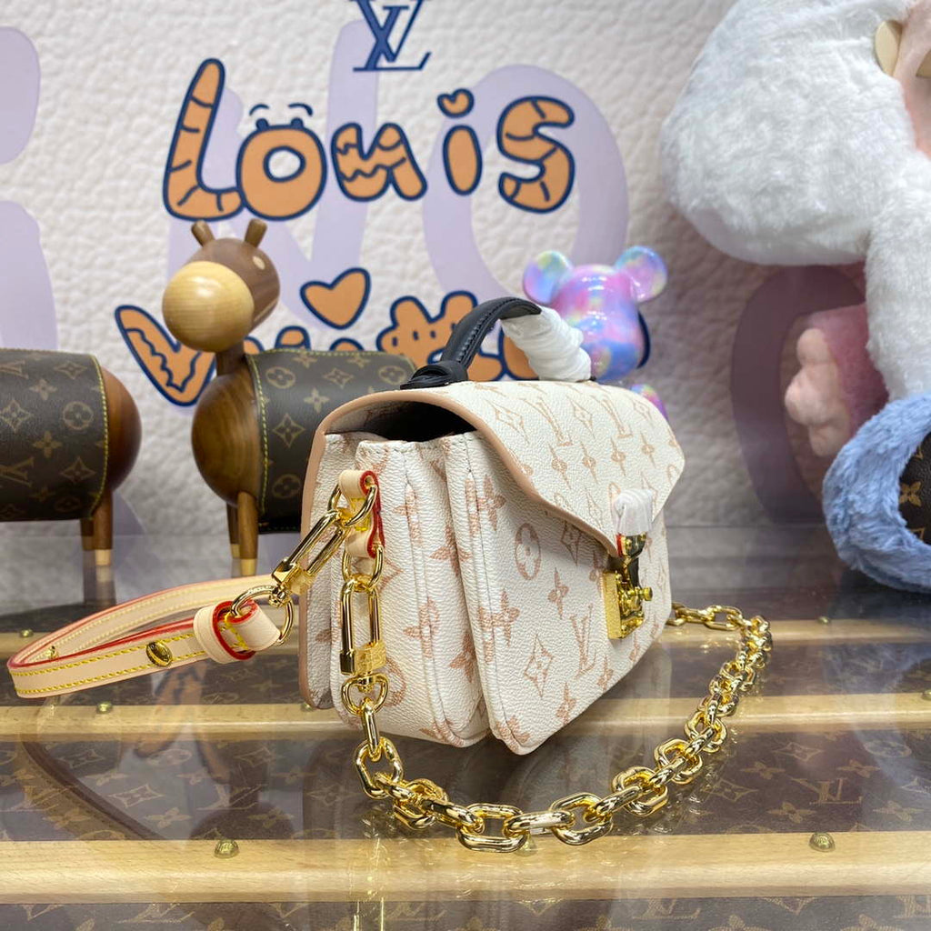 LV M46914 Louis Vuitton Pochette M¨¦tis East West Handbag Other Monogram Canvas