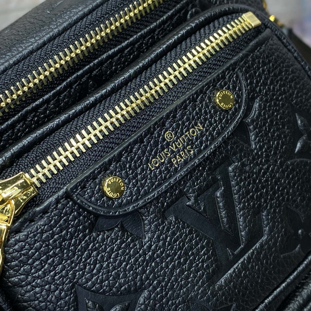 LV M46917 Louis Vuitton Mini Bumbag Monogram Empreinte Black - Default Title - View 6