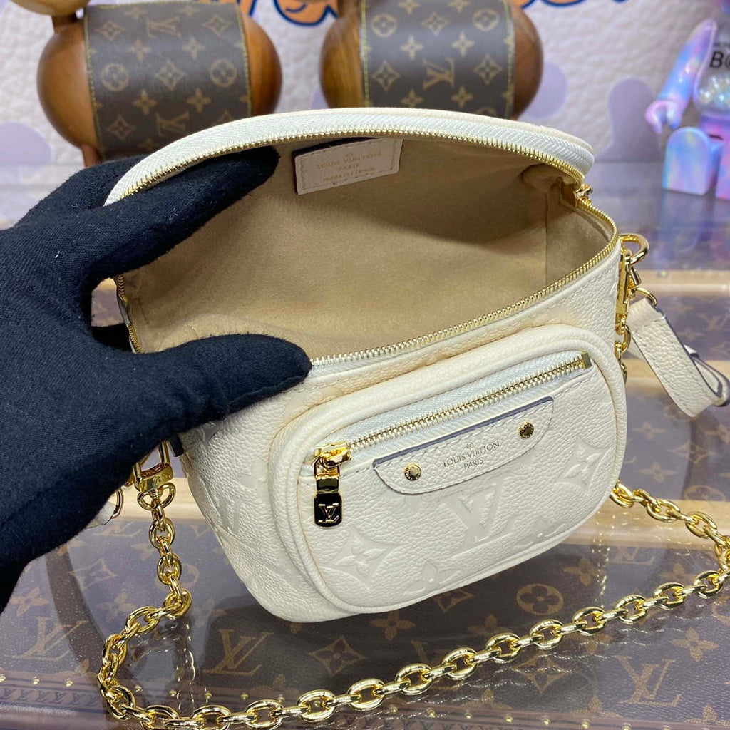 LV  M83275 Louis Vuitton Mini Bumbag Monogram Empreinte Cream