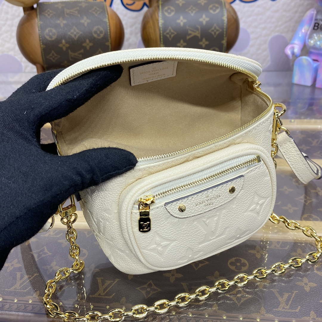 LV  M83275 Louis Vuitton Mini Bumbag Monogram Empreinte Cream