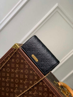 LV M46919 Louis Vuitton Wallet On Chain Lily Bag Black - Default Title - View 1