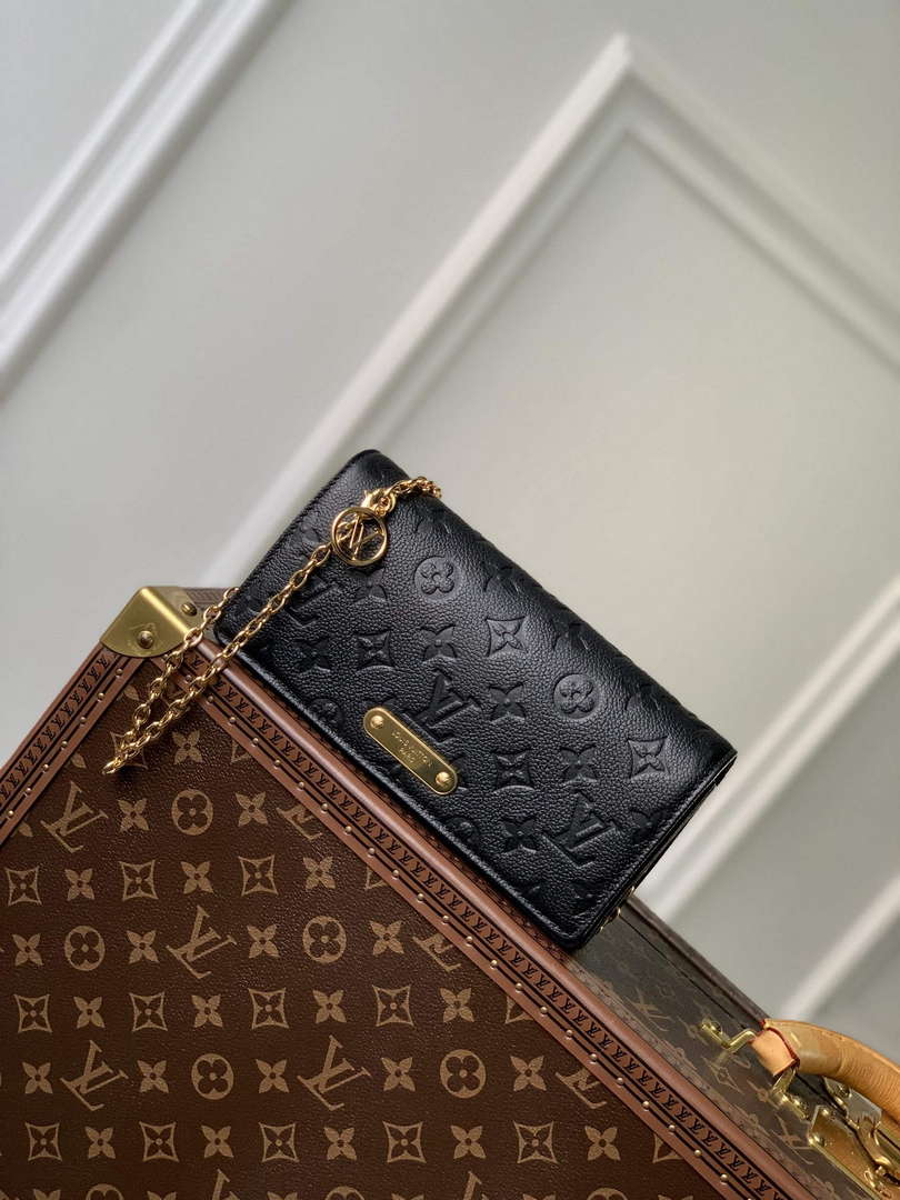 LV M46919 Louis Vuitton Wallet On Chain Lily Bag Black - Default Title - View 2