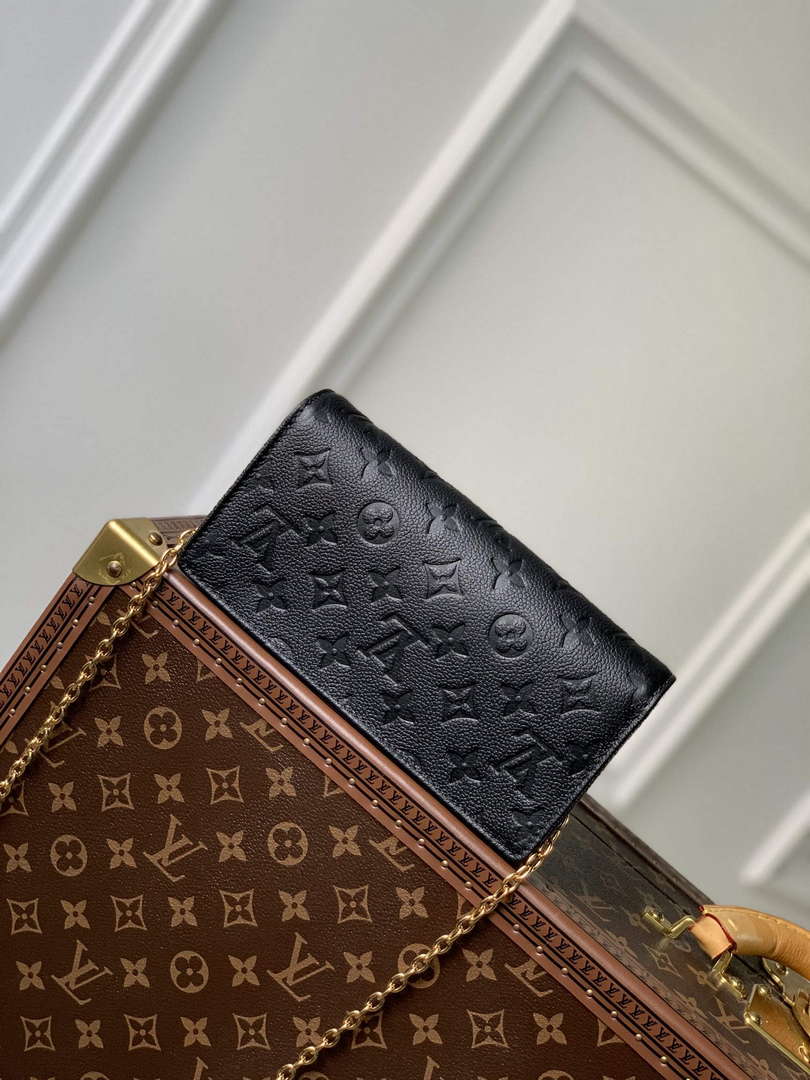 LV M46919 Louis Vuitton Wallet On Chain Lily Bag Black - Default Title - View 3