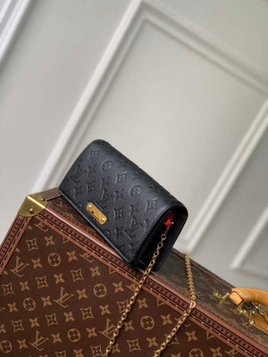 LV M46919 Louis Vuitton Wallet On Chain Lily Bag Black - Default Title - View 4