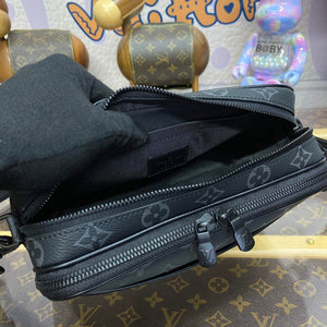 LV M46955 Louis Vuitton Alpha Messenger Bag Black - Default Title - View 9