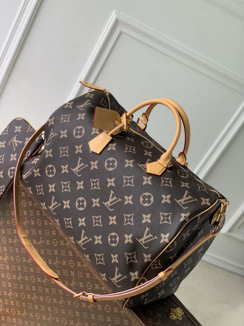LV M46962 Louis Vuitton Speedy P9 Bandouliere 50 Bag Monogram Leather - Default Title - View 1
