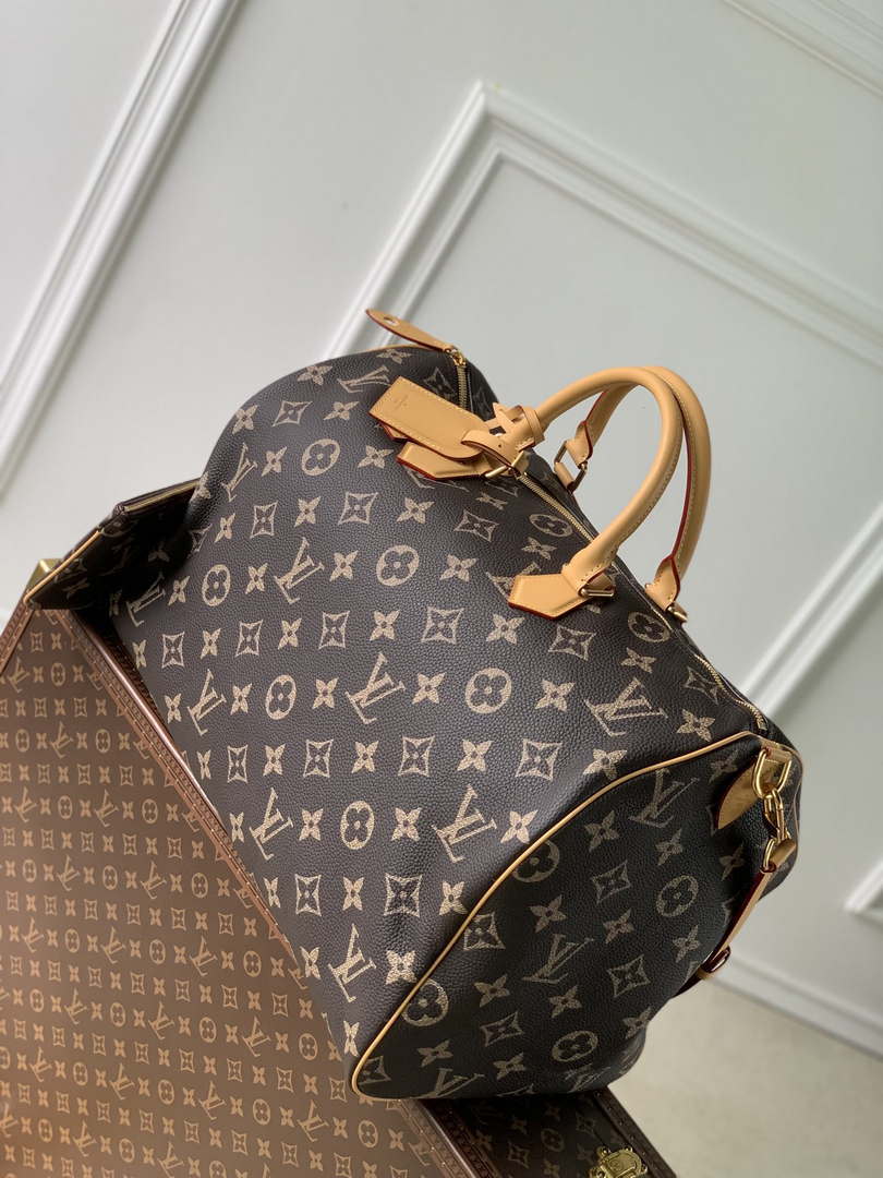 LV M46962 Louis Vuitton Speedy P9 Bandouliere 50 Bag Monogram Leather