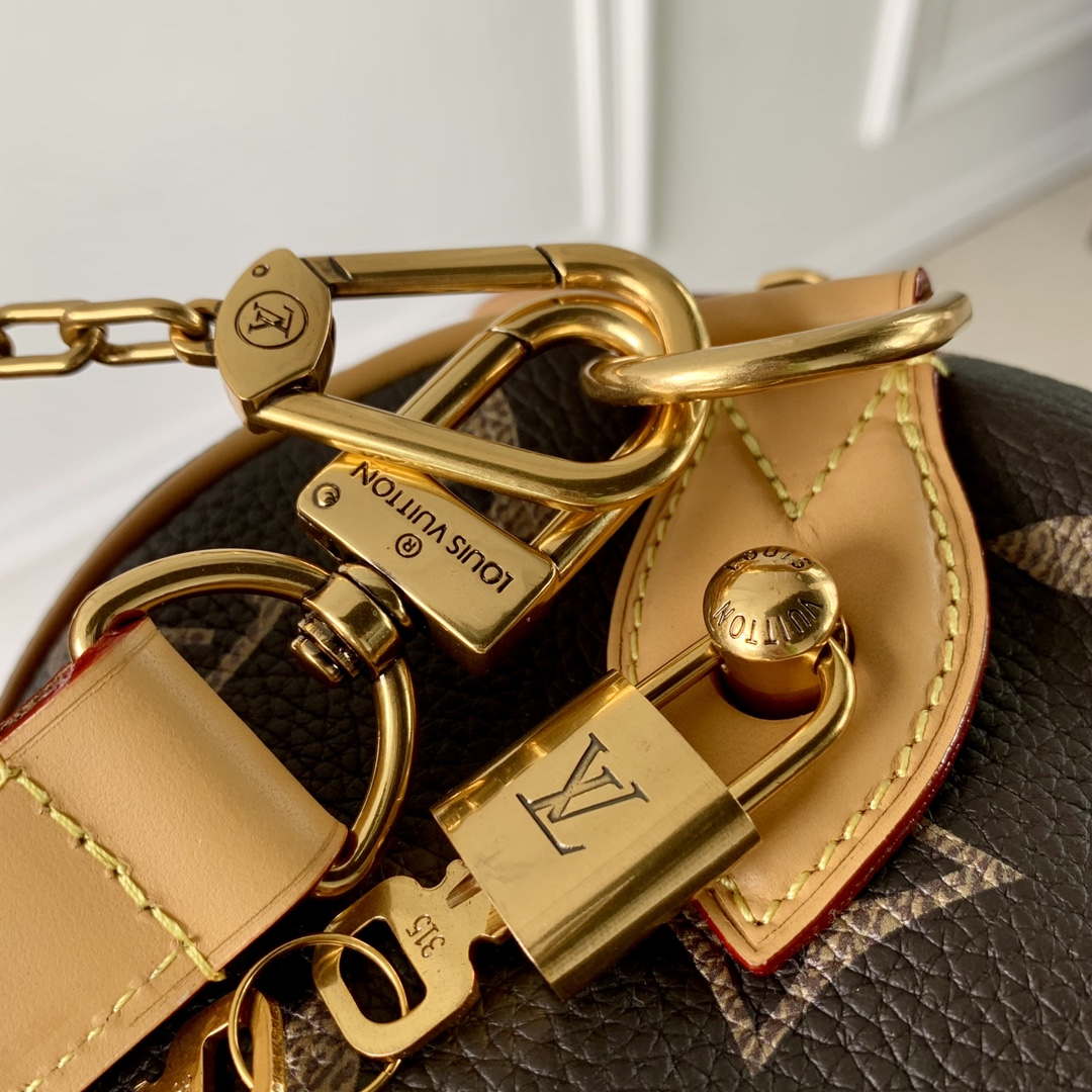 LV M46962 Louis Vuitton Speedy P9 Bandouliere 50 Bag Monogram Leather - Default Title - View 4