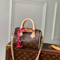 LV M46970 Louis Vuitton SPEEDY 18 LV&I Monogram Dune Coated Canvas Bag Bronw - Default Title - View 1