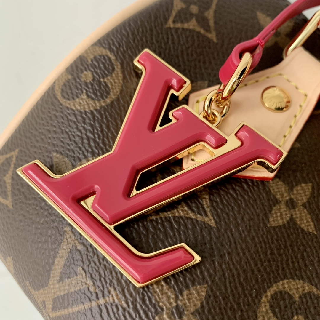 LV M46970 Louis Vuitton SPEEDY 18 LV&I Monogram Dune Coated Canvas Bag Bronw
