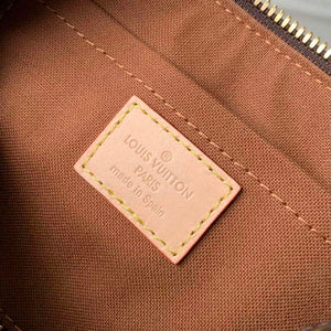LV M46970 Louis Vuitton SPEEDY 18 LV&I Monogram Dune Coated Canvas Bag Bronw - Default Title - View 8