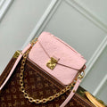 LV M47045 Louis Vuitton Pochette M¨¦tis East West Handbag Opal Pink - Default Title - View 1