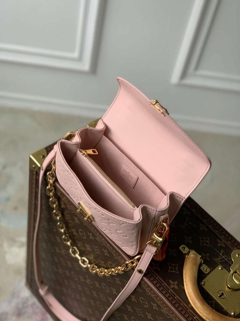 LV M47045 Louis Vuitton Pochette M¨¦tis East West Handbag Opal Pink - Default Title - View 9