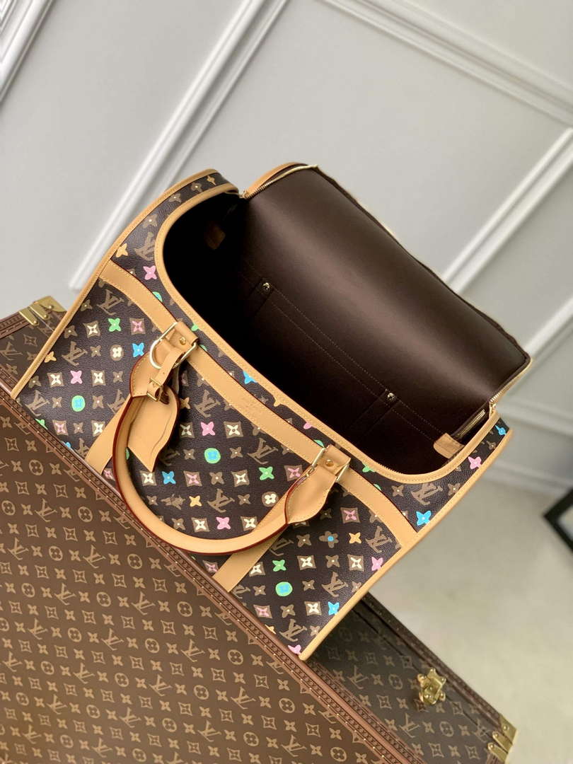 LV M47066 Louis Vuitton Dog Bag Monogram Chocolate - Default Title - View 9