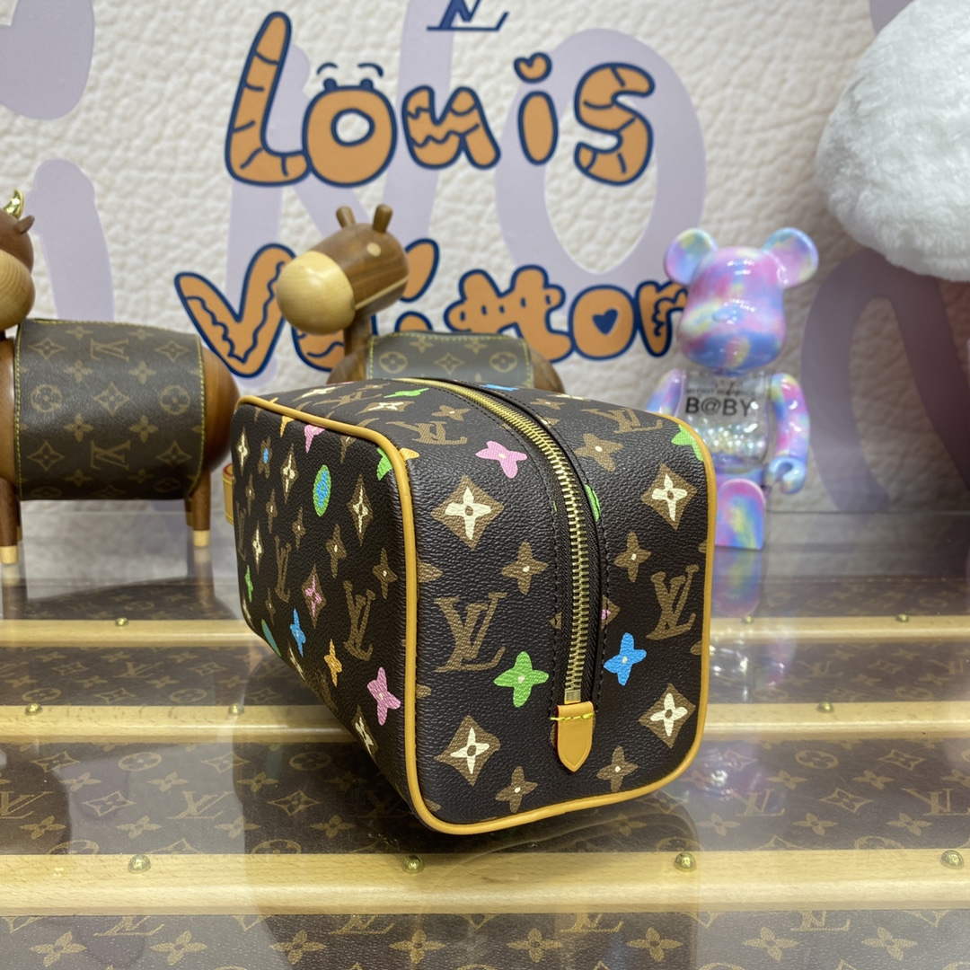 LV M47069 Louis Vuitton Locker Dopp Kit Chocolate - Default Title - View 3