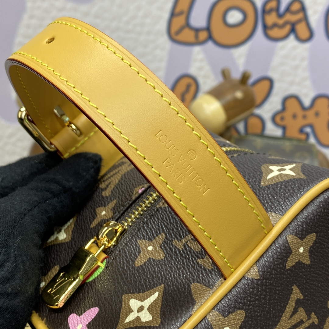 LV M47069 Louis Vuitton Locker Dopp Kit Chocolate