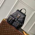 LV M47072 Louis Vuitton Playful Backup Backpack Bag Black - Default Title - View 1