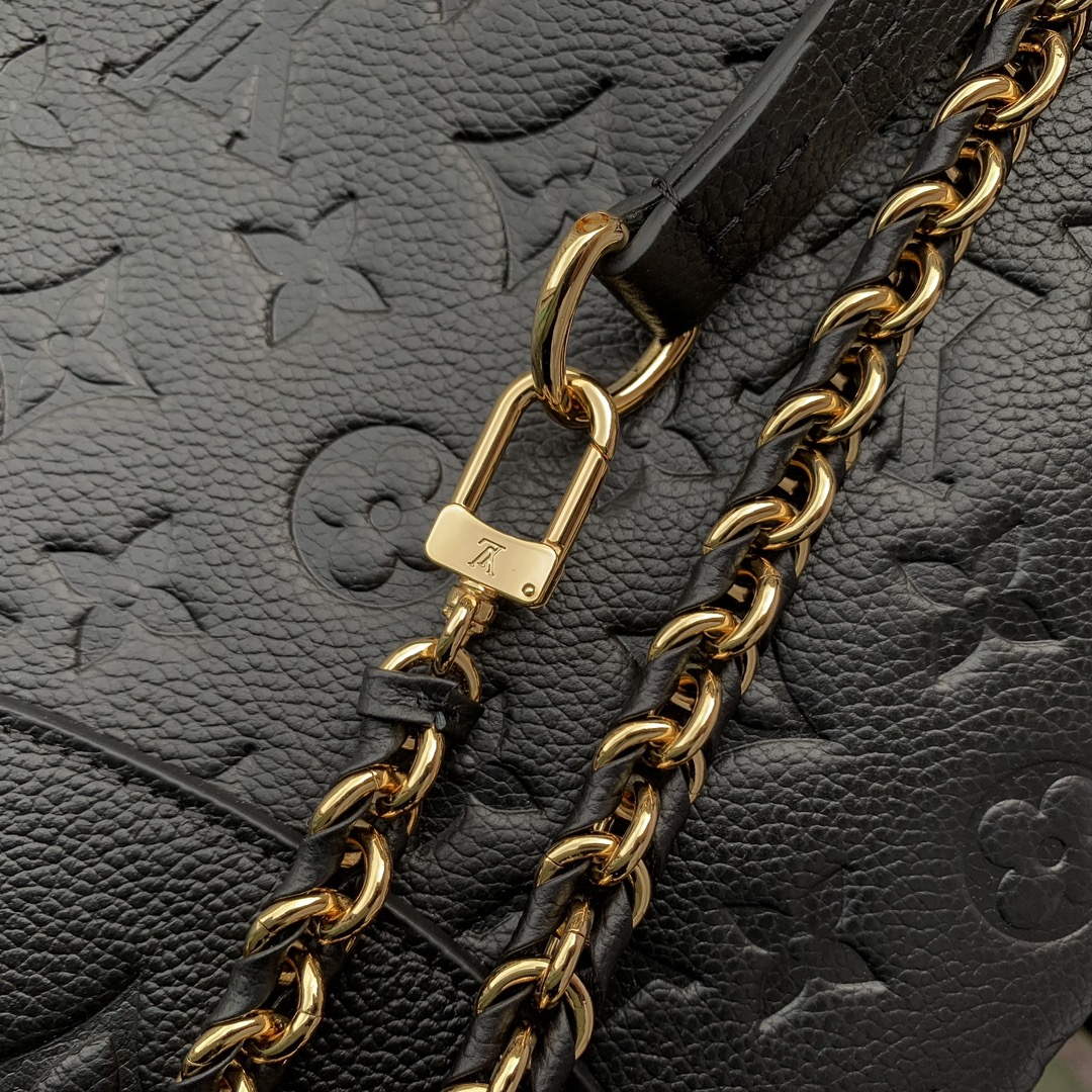 LV M47072 Louis Vuitton Playful Backup Backpack Bag Black