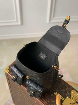 LV M47072 Louis Vuitton Playful Backup Backpack Bag Black - Default Title - View 9