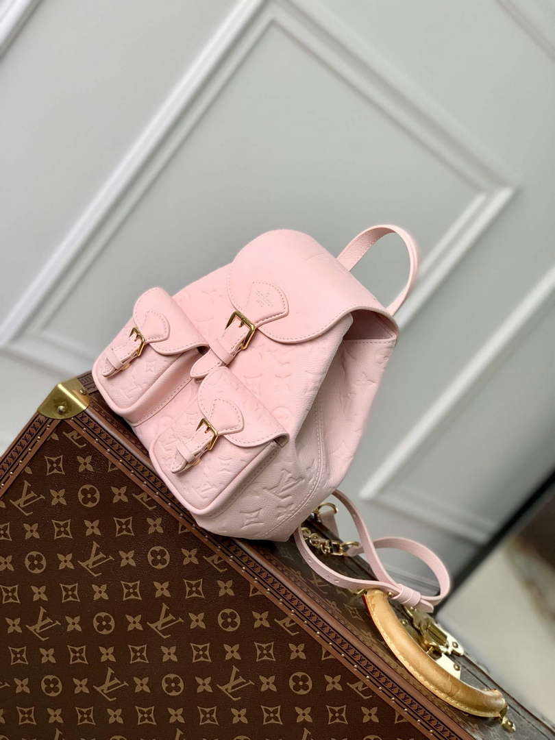 LV M47074 Louis Vuitton Playful Backup Backpack Bag Opal Pink