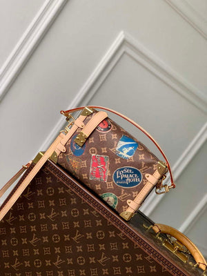 LV M47085 Louis Vuitton Side Trunk MM Other Monogram Canvas Handbag - Default Title - View 1