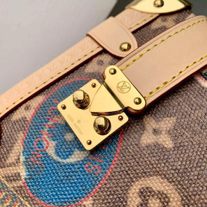 LV M47085 Louis Vuitton Side Trunk MM Other Monogram Canvas Handbag - Default Title - View 5