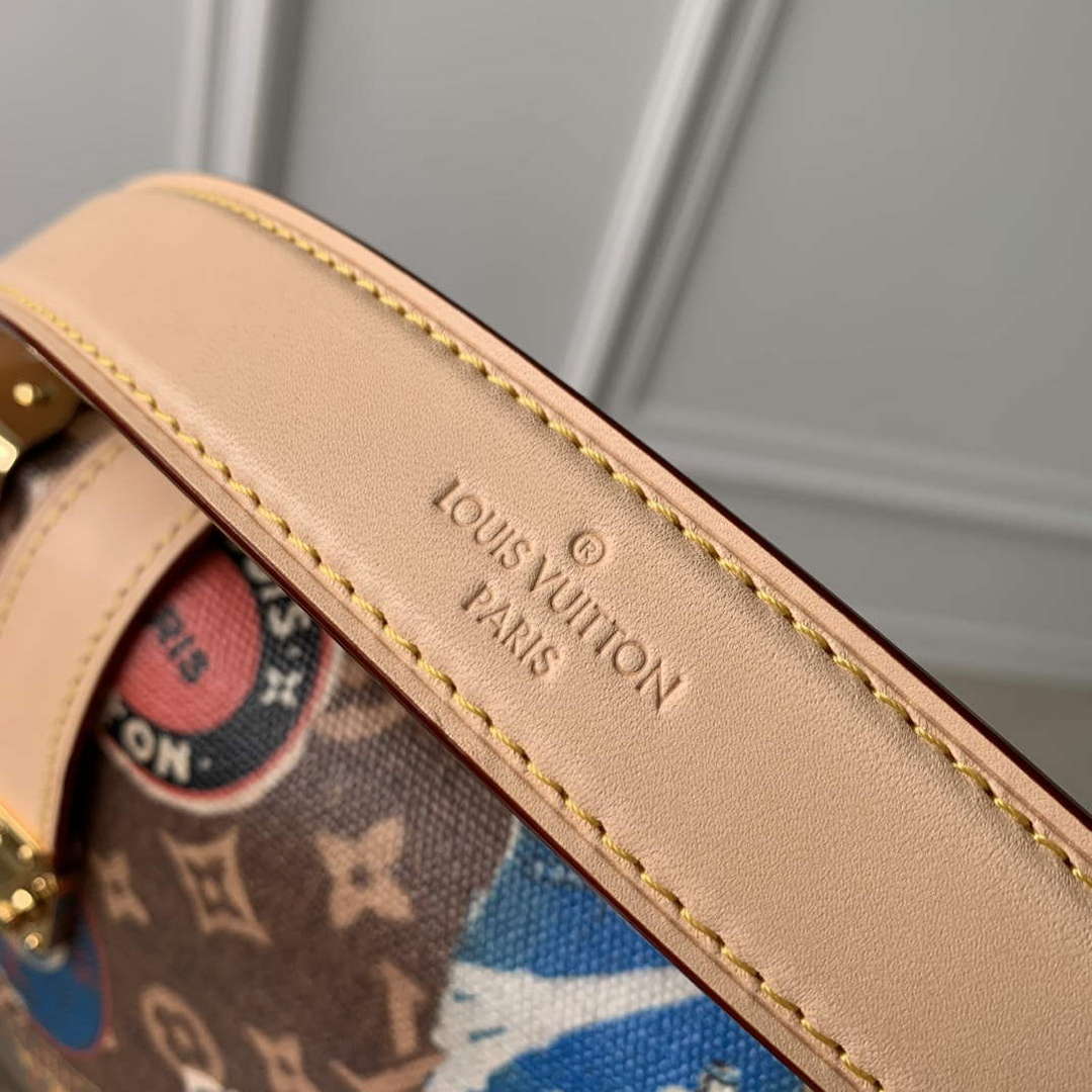 LV M47085 Louis Vuitton Side Trunk MM Other Monogram Canvas Handbag - Default Title - View 6