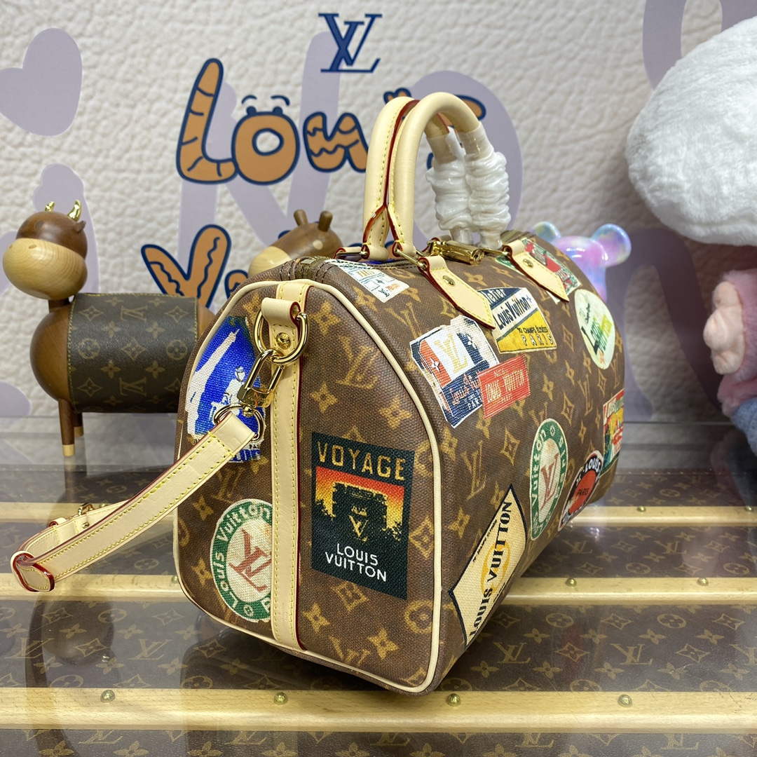 LV M47087 Louis Vuitton Speedy Bandouliere 30 Handbag Monogram Canvas - Default Title - View 3