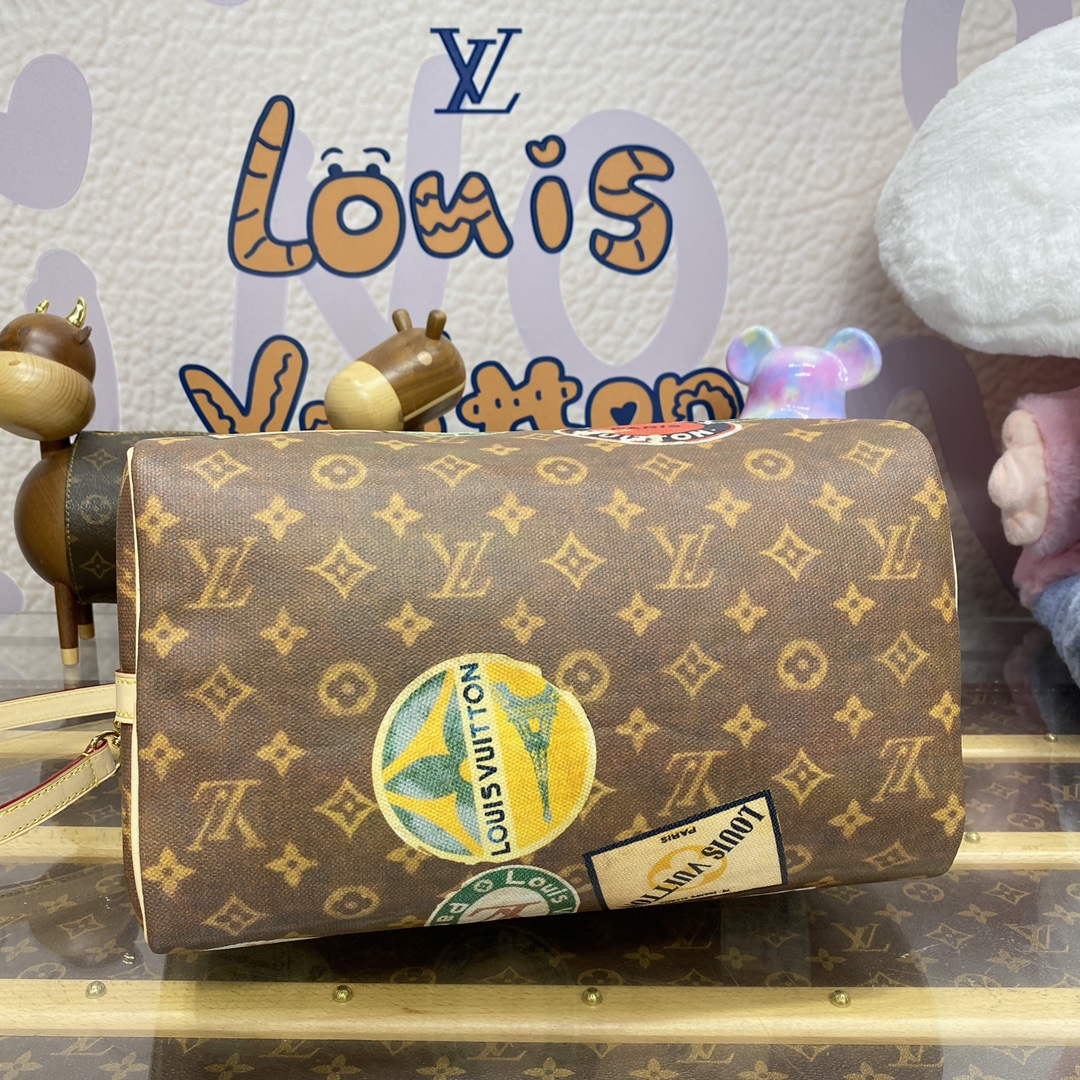LV M47087 Louis Vuitton Speedy Bandouliere 30 Handbag Monogram Canvas