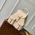 LV M47106 Louis Vuitton Playful Backup Backpack Bag Cream - Default Title - View 1