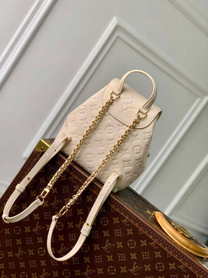LV M47106 Louis Vuitton Playful Backup Backpack Bag Cream - Default Title - View 3