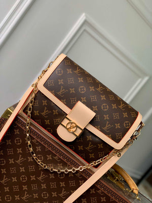 LV M47149 Louis Vuitton Dauphine Soft GM Monogram Canvas Bag - Default Title - View 1