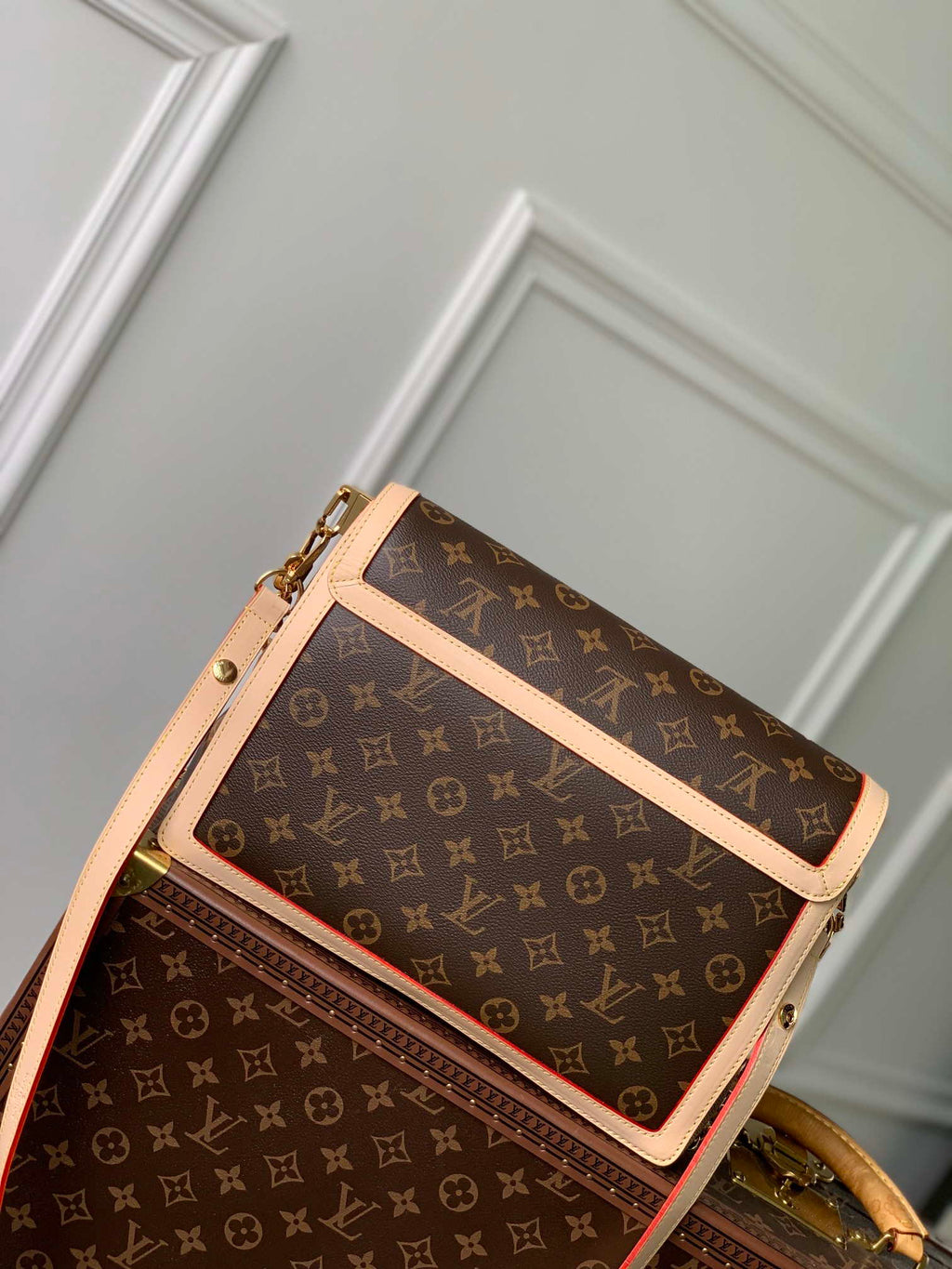 LV M47149 Louis Vuitton Dauphine Soft GM Monogram Canvas Bag