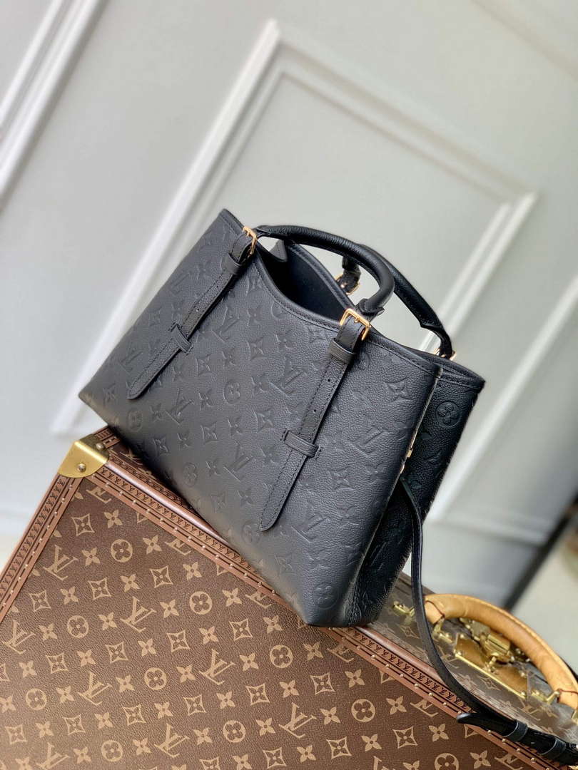 LV M47185 Louis Vuitton Babylone Tote MM Bag Black - Default Title - View 2