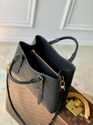 LV M47185 Louis Vuitton Babylone Tote MM Bag Black - Default Title - View 9