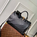 LV M47186 Louis Vuitton Speedy Soft 30 Handbag Black - Default Title - View 1
