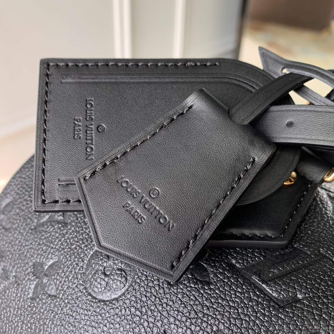 LV M47186 Louis Vuitton Speedy Soft 30 Handbag Black