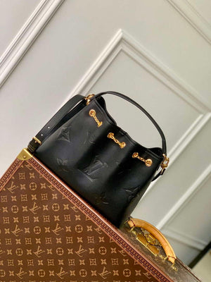 LV M47209 Louis Vuitton LV Bundle Bag Monogram Empreinte Leather Black - Default Title - View 1