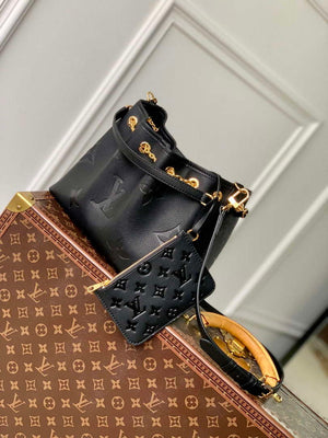 LV M47209 Louis Vuitton LV Bundle Bag Monogram Empreinte Leather Black - Default Title - View 2