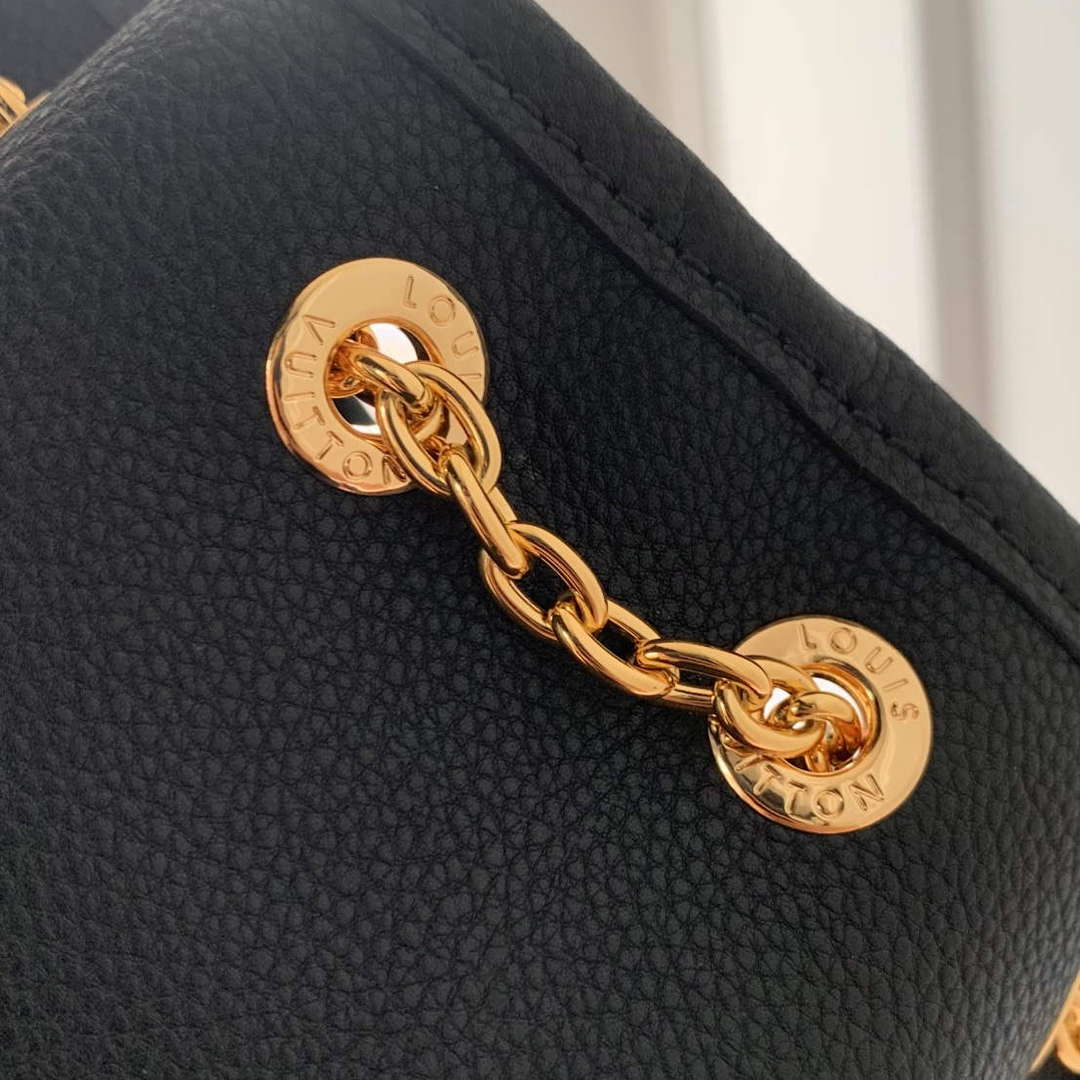 LV M47209 Louis Vuitton LV Bundle Bag Monogram Empreinte Leather Black - Default Title - View 7