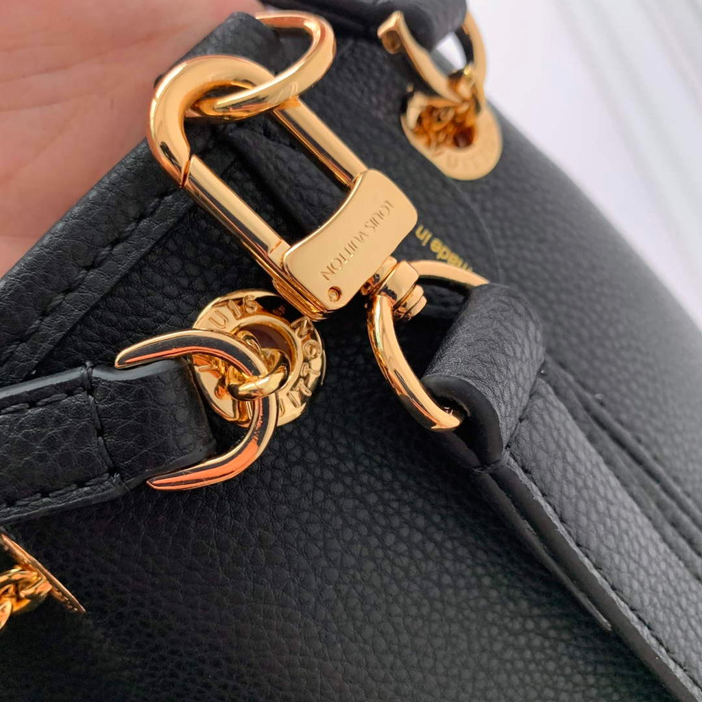 LV M47209 Louis Vuitton LV Bundle Bag Monogram Empreinte Leather Black
