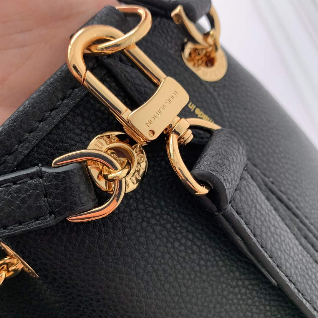LV M47209 Louis Vuitton LV Bundle Bag Monogram Empreinte Leather Black