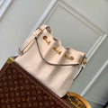 LV M47209 Louis Vuitton LV Bundle Bag Monogram Empreinte Leather Off-white - Default Title - View 1