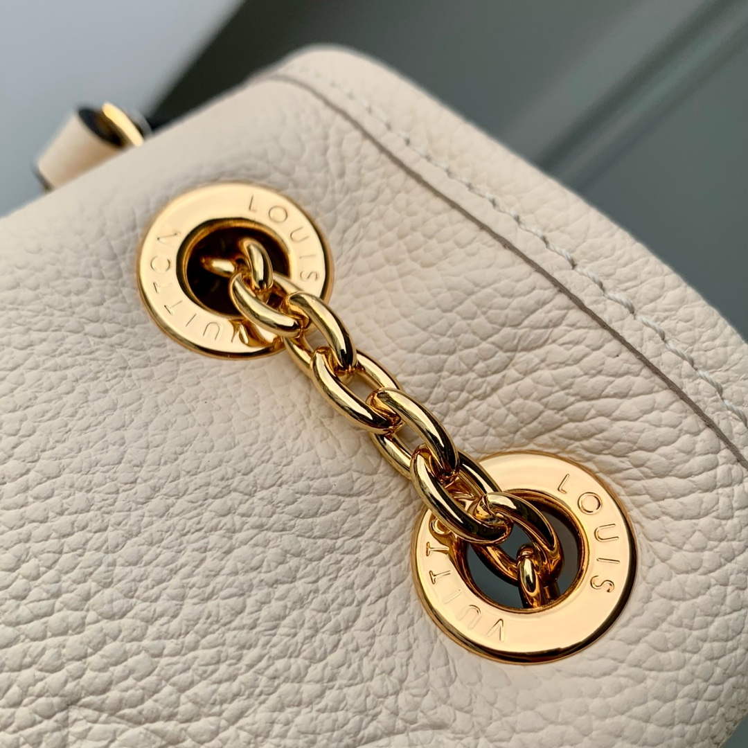 LV M47209 Louis Vuitton LV Bundle Bag Monogram Empreinte Leather Off-white - Default Title - View 5