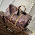 LV M47211 Louis Vuitton Keepall Bandouliere  Travel Bag Monogram Giant and Monogram Reverse - Default Title - View 1